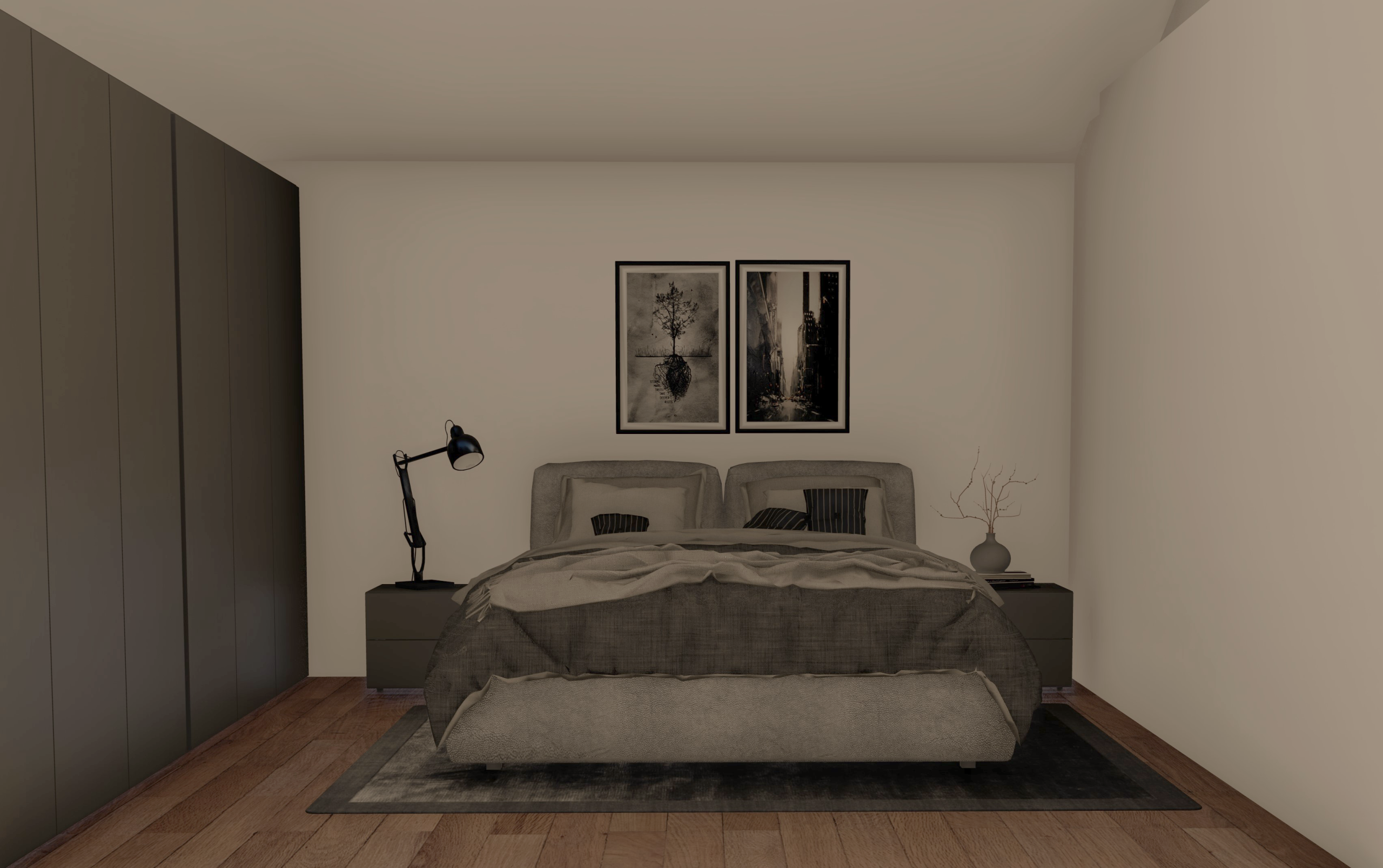 Prefab woning interieur slaapkamer 84m2