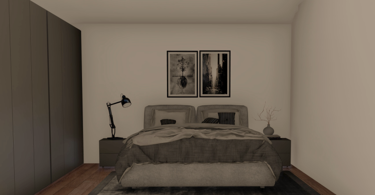 Prefab woning interieur slaapkamer 84m2