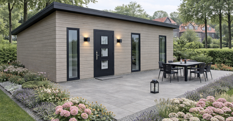 Kunststof mantelzorgwoning 63m²