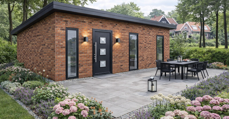 Metselwerk mantelzorgwoning 63m²